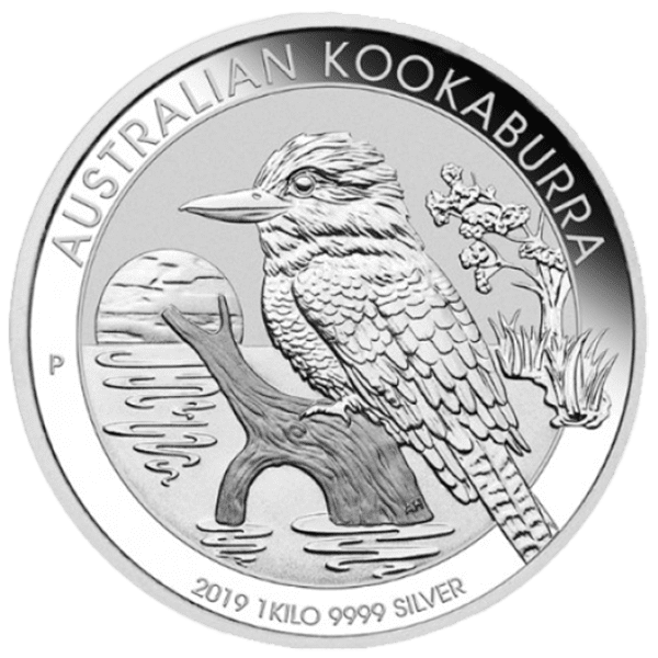 Kookaburra 1 kilogram zilveren kilomunt – diverse jaartallen