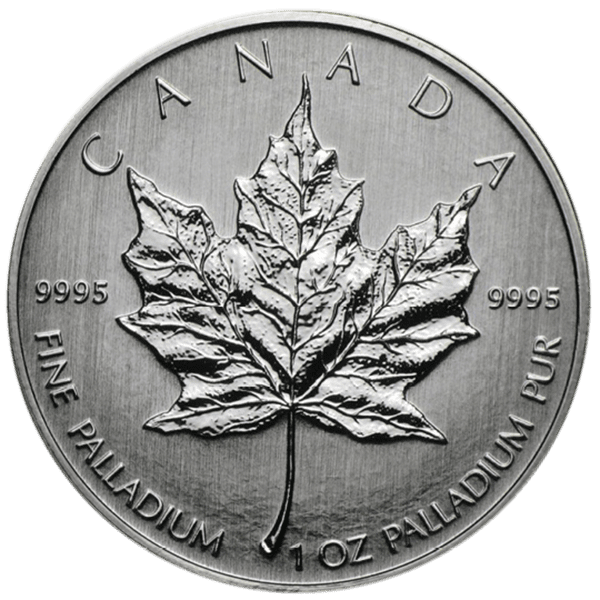 Maple leaf 1 troy ounce palladium munt