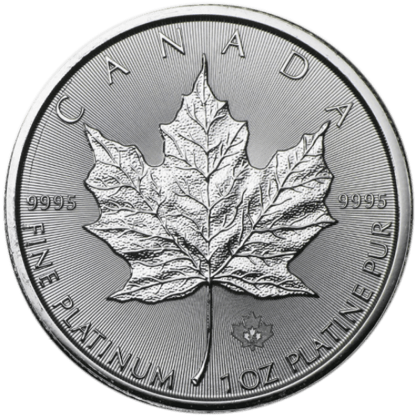Maple Leaf 1 troy ounce platina munt – diverse jaartallen