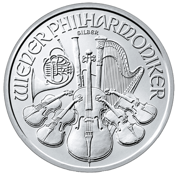 Philharmoniker 1 troy ounce zilveren munt – diverse jaartallen